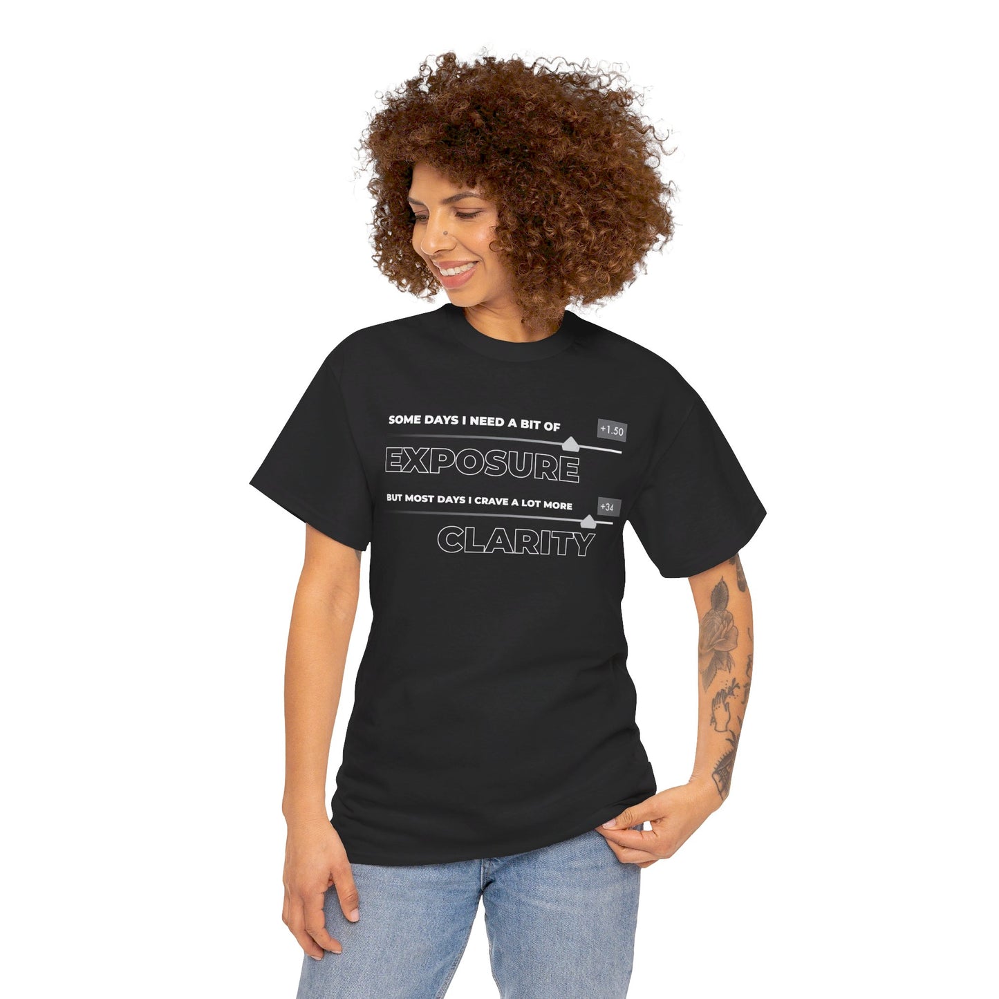 EXPOSURE AND CLARITY Unisex Heavy Cotton Tee