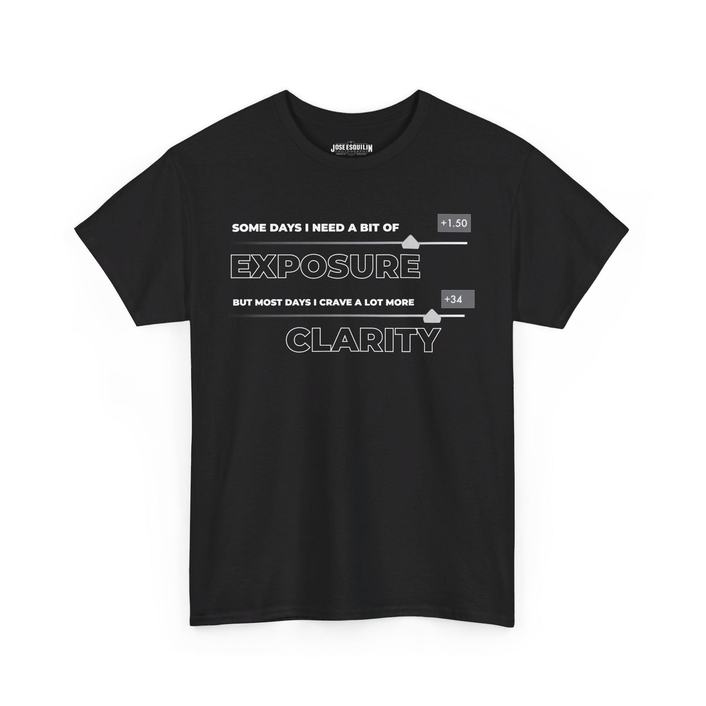 EXPOSURE AND CLARITY Unisex Heavy Cotton Tee